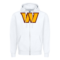 White washington sports Zipper Hoodie - linhVisuals