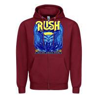 Burgundy Rush 1975 Zipper Hoodie - linhVisuals