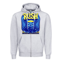 Heather Grey Rush 1975 Zipper Hoodie - linhVisuals