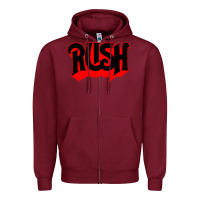 Burgundy rush rock Zipper Hoodie - linhVisuals