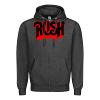 Charcoal Heather rush rock Zipper Hoodie - linhVisuals