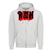 Dove Grey rush rock Zipper Hoodie - linhVisuals
