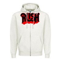 Oatmeal Heather rush rock Zipper Hoodie - linhVisuals