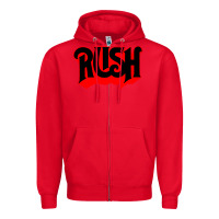 Red rush rock Zipper Hoodie - linhVisuals