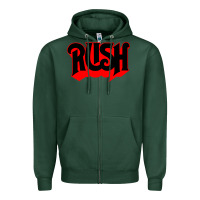 Sports Green rush rock Zipper Hoodie - linhVisuals
