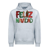 Heather Grey Feliz Navidad our lady of Guadalupe Christmas Urban Hoodie - Jasminsmagicworld