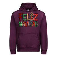 Mauve Wine Feliz Navidad our lady of Guadalupe Christmas Urban Hoodie - Jasminsmagicworld