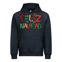 Navy Feliz Navidad our lady of Guadalupe Christmas Urban Hoodie - Jasminsmagicworld