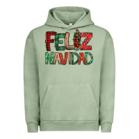 Pigment Oil Green Feliz Navidad our lady of Guadalupe Christmas Urban Hoodie - Jasminsmagicworld