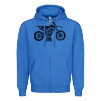 True Royal YZ450F Eli Tomac Motorcycles Zipper Hoodie - linhVisuals