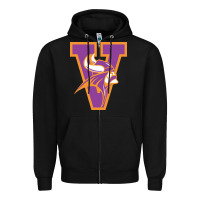 Black missouri valley college vikings vectorized Zipper Hoodie - linhVisuals