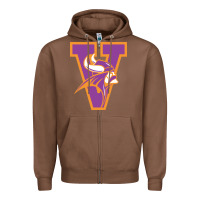 Chestnut missouri valley college vikings vectorized Zipper Hoodie - linhVisuals