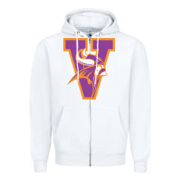 White missouri valley college vikings vectorized Zipper Hoodie - linhVisuals