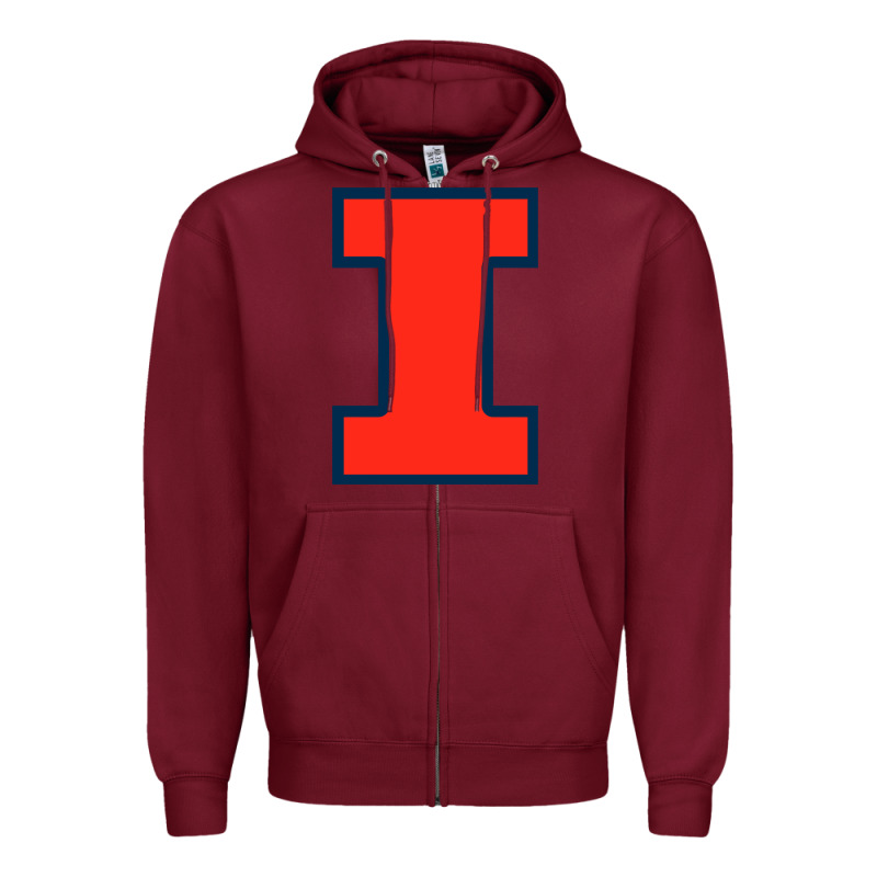 Illinois Fighting Illini Zipper Hoodie by linhVisuals | Teevron