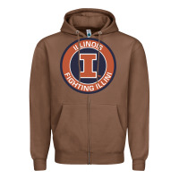 Chestnut illinois fighting illini Zipper Hoodie - linhVisuals