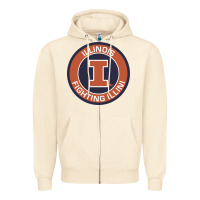 Sandshell illinois fighting illini Zipper Hoodie - linhVisuals