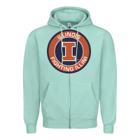 Illinois Fighting Illini Zipper Hoodie | Teevron