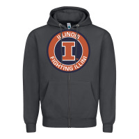 Smoke illinois fighting illini Zipper Hoodie - linhVisuals