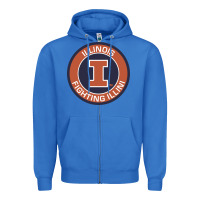 True Royal illinois fighting illini Zipper Hoodie - linhVisuals