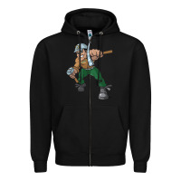 Black montana technological university orediggers vectorized Zipper Hoodie - linhVisuals
