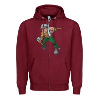 Burgundy montana technological university orediggers vectorized Zipper Hoodie - linhVisuals
