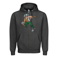 Charcoal Heather montana technological university orediggers vectorized Zipper Hoodie - linhVisuals