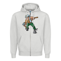 Dove Grey montana technological university orediggers vectorized Zipper Hoodie - linhVisuals