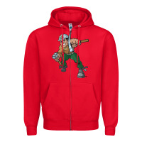 Red montana technological university orediggers vectorized Zipper Hoodie - linhVisuals