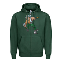 Sports Green montana technological university orediggers vectorized Zipper Hoodie - linhVisuals