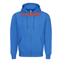 True Royal illinois fighting illini Zipper Hoodie - linhVisuals