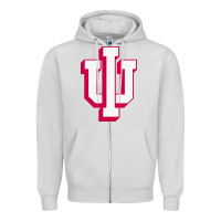 Dove Grey indiana hoosiers Zipper Hoodie - linhVisuals