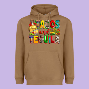 Tacos And Tequila Heavyweight Hoodie Designed By Ranaportraitstore