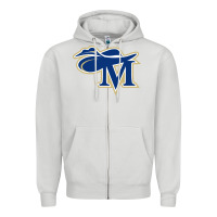 Dove Grey montreat college cavaliers vectorized Zipper Hoodie - linhVisuals