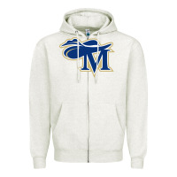 Oatmeal Heather montreat college cavaliers vectorized Zipper Hoodie - linhVisuals