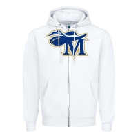 White montreat college cavaliers vectorized Zipper Hoodie - linhVisuals