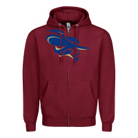 Burgundy montreat college cavaliers1 vectorized Zipper Hoodie - linhVisuals