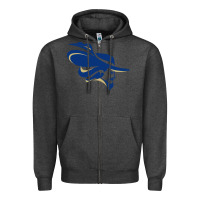 Charcoal Heather montreat college cavaliers1 vectorized Zipper Hoodie - linhVisuals