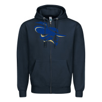 Navy montreat college cavaliers1 vectorized Zipper Hoodie - linhVisuals