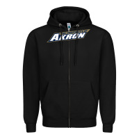 Black akron university Zipper Hoodie - linhVisuals