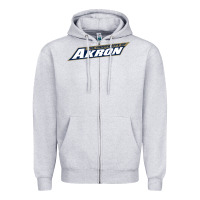 Heather Grey akron university Zipper Hoodie - linhVisuals