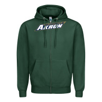 Sports Green akron university Zipper Hoodie - linhVisuals