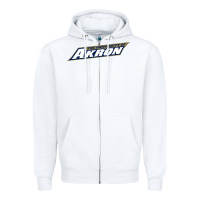 White akron university Zipper Hoodie - linhVisuals