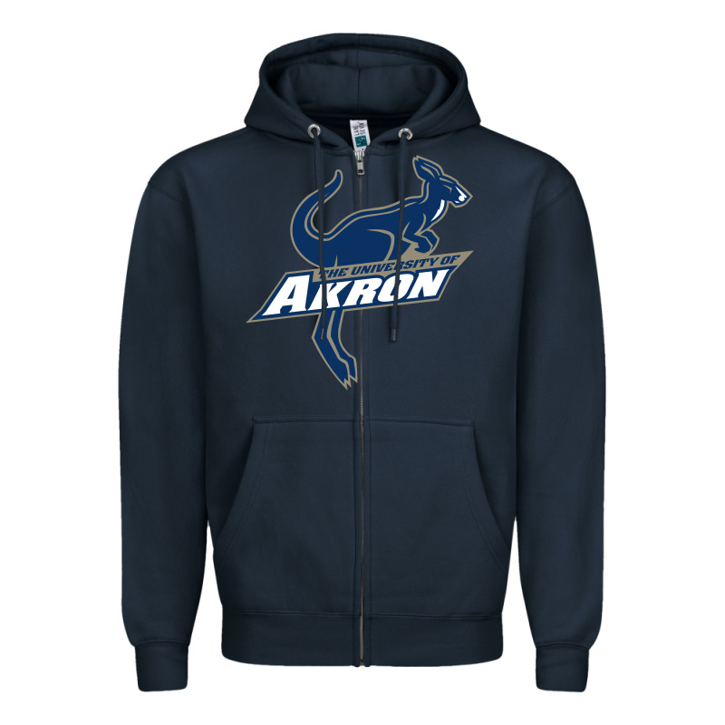 University Of Akron Zipper Hoodie by linhVisuals | Teevron