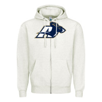 Oatmeal Heather akron university zips Zipper Hoodie - linhVisuals