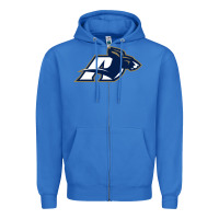 True Royal akron university zips Zipper Hoodie - linhVisuals