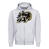 Heather Grey army black knights Zipper Hoodie - linhVisuals