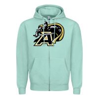 Seafoam army black knights Zipper Hoodie - linhVisuals