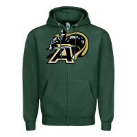 Sports Green army black knights Zipper Hoodie - linhVisuals