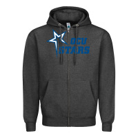 Charcoal Heather oklahoma city university stars1 vectorized Zipper Hoodie - linhVisuals