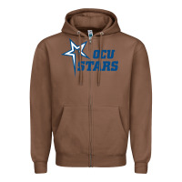 Chestnut oklahoma city university stars1 vectorized Zipper Hoodie - linhVisuals